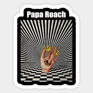 Illuminati Hand Of Papa Roach Sticker